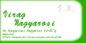 virag magyarosi business card